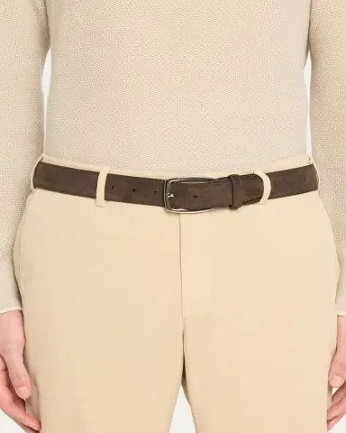Brioni Men's Calf Suede Belt | Thumbnail 2