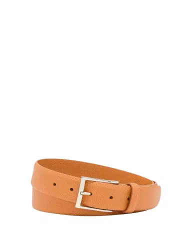 Simonnot Godard Men's Galuchat Grained Leather Belt, 35mm | Thumbnail 1