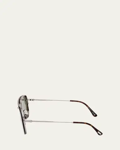 Tom Ford Men's Leon Metal Aviator Sunglasses | Thumbnail 3 Tom Ford Men's Leon Metal Aviator Sunglasses | Thumbnail 3