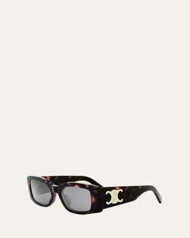 Celine Triomphe Acetate Rectangle Sunglasses | Thumbnail 2 Celine Triomphe Acetate Rectangle Sunglasses | Thumbnail 2