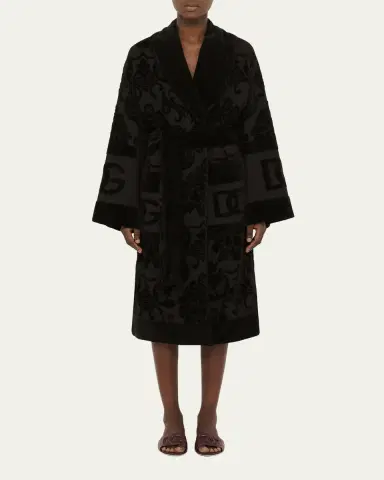 Dolce & Gabbana DG Logo Jacquard Bathrobe | Thumbnail 2 Dolce & Gabbana DG Logo Jacquard Bathrobe | Thumbnail 2