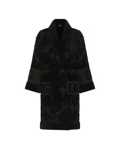 Dolce & Gabbana DG Logo Jacquard Bathrobe | Thumbnail 1 Dolce & Gabbana DG Logo Jacquard Bathrobe | Thumbnail 1