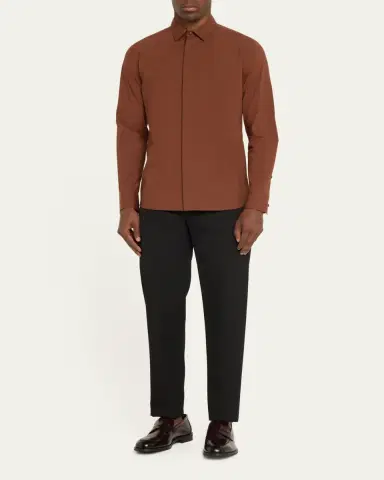 Stuart Weitzman Men's Club Burnished Leather Penny Loafers | Thumbnail 3 Stuart Weitzman Men's Club Burnished Leather Penny Loafers | Thumbnail 3