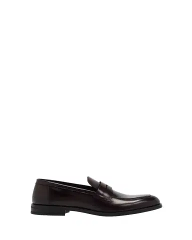 Stuart Weitzman Men's Club Burnished Leather Penny Loafers | Thumbnail 1 Stuart Weitzman Men's Club Burnished Leather Penny Loafers | Thumbnail 1