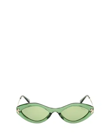 PUCCI Logo Acetate & Metal Oval Sunglasses | Thumbnail 1 PUCCI Logo Acetate & Metal Oval Sunglasses | Thumbnail 1