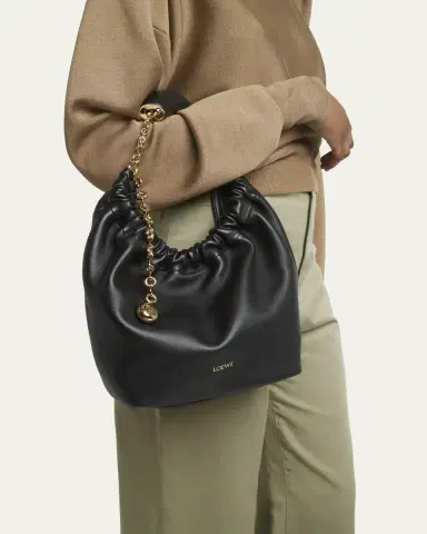 Loewe Squeeze Small Shoulder Bag in Napa Leather | Thumbnail 2