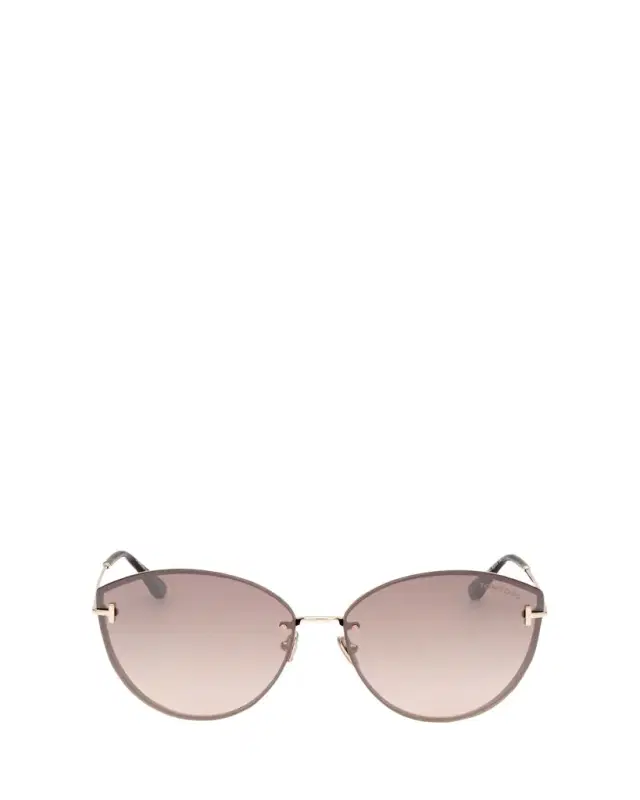 TOM FORD Evangeline Metal Cat-Eye Sunglasses