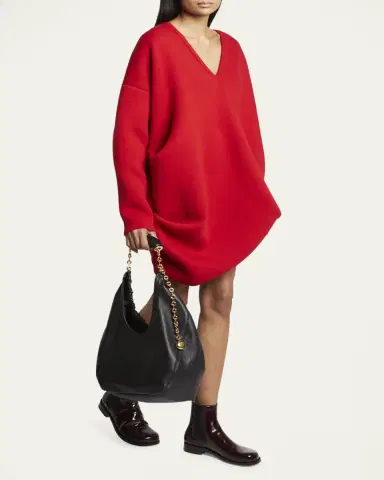 Loewe Squeeze Medium Shoulder Bag in Napa Leather | Thumbnail 5