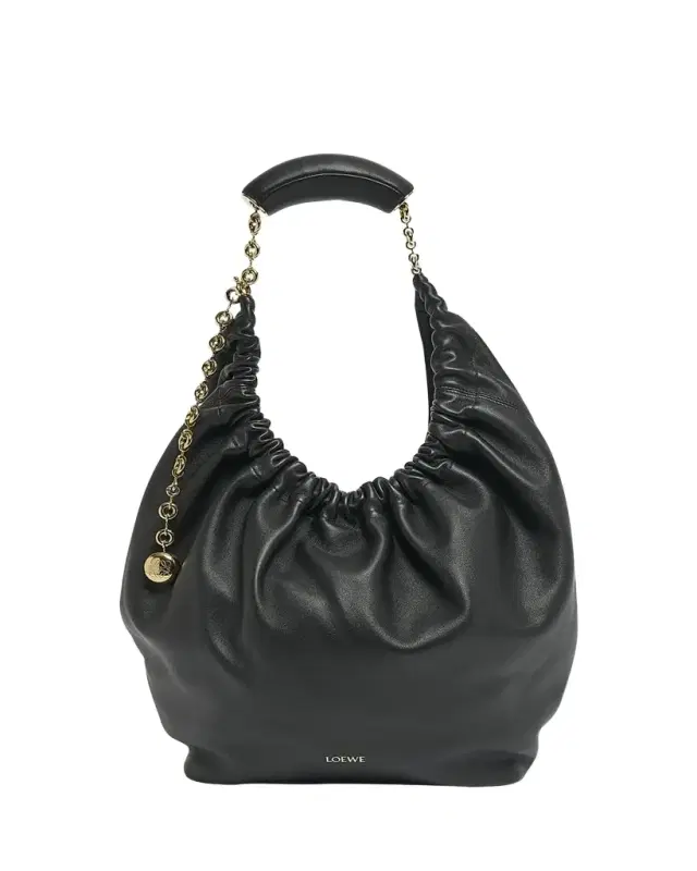 Loewe Squeeze Medium Shoulder Bag in Napa Leather