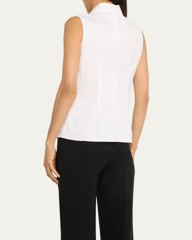 Akris Baumwolle Stretch Sleeveless Blouse | Thumbnail 3 Akris Baumwolle Stretch Sleeveless Blouse | Thumbnail 3