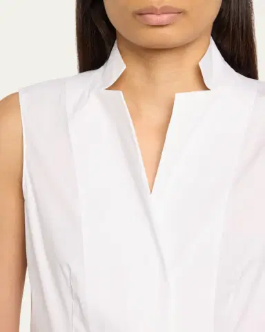 Akris Baumwolle Stretch Sleeveless Blouse | Thumbnail 5 Akris Baumwolle Stretch Sleeveless Blouse | Thumbnail 5