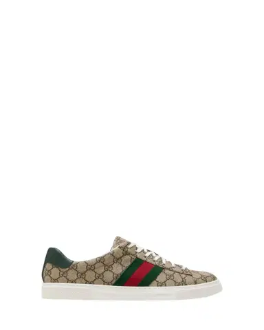 Gucci Men's Ace Low-Top Sneakers with Web | Thumbnail 1