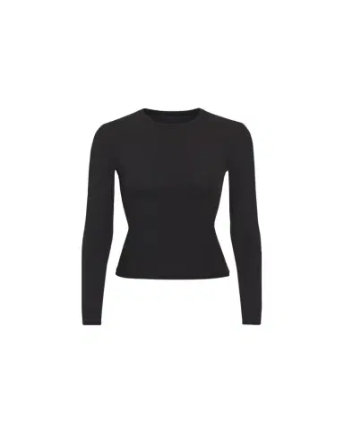 SKIMS Fits Everybody Crewneck Long-Sleeve T-Shirt | Thumbnail 1