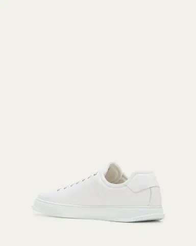 Ferragamo Men's Clayton Mixed Leather Low-Top Sneakers | Thumbnail 4 Ferragamo Men's Clayton Mixed Leather Low-Top Sneakers | Thumbnail 4