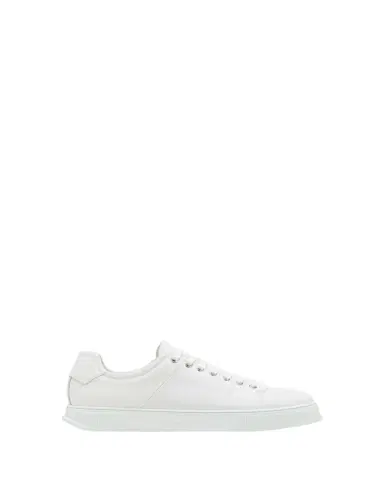 Ferragamo Men's Clayton Mixed Leather Low-Top Sneakers | Thumbnail 1 Ferragamo Men's Clayton Mixed Leather Low-Top Sneakers | Thumbnail 1