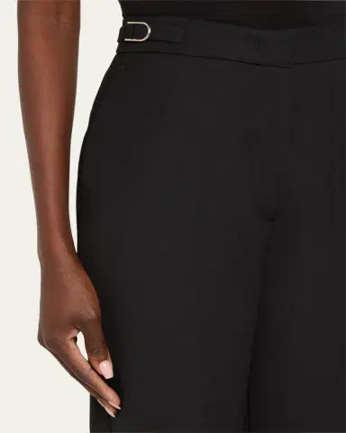 Gabriela Hearst Vesta Wide-Leg Pants with Belted Detail | Thumbnail 5