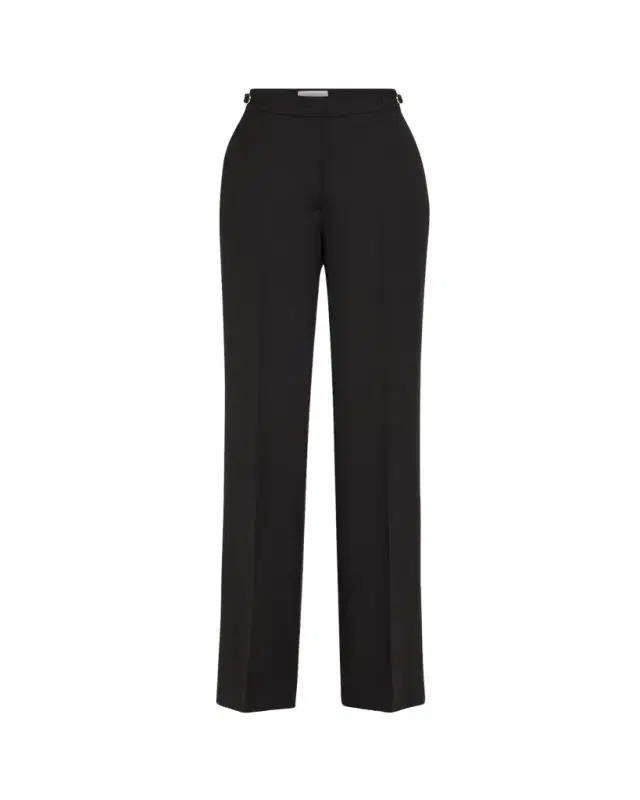 Gabriela Hearst Vesta Wide-Leg Pants with Belted Detail