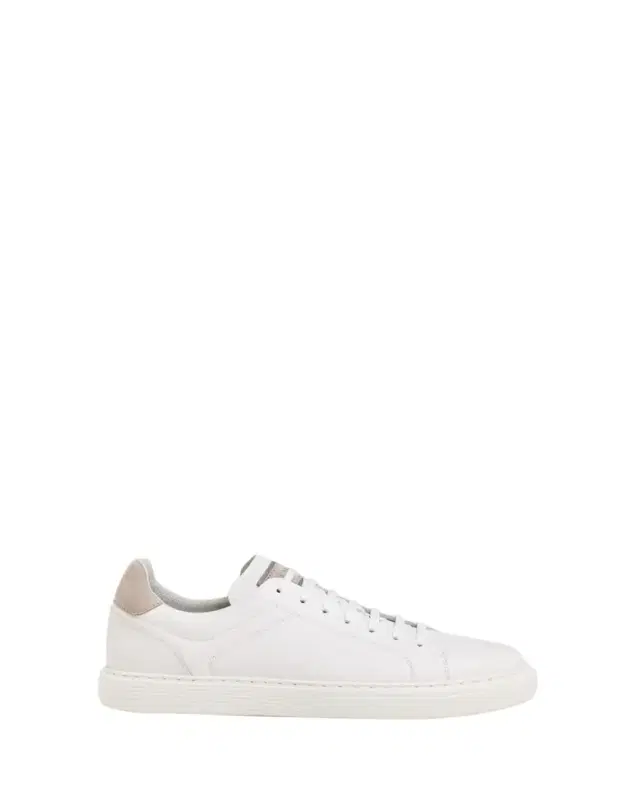 Brunello Cucinelli Men's Grained Calfskin Low-Top Sneakers