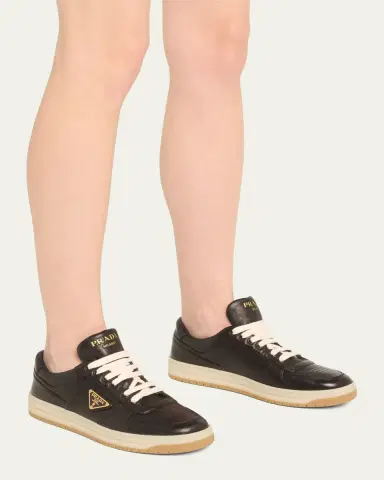 Prada Leather Low-Top Sneakers | Thumbnail 2