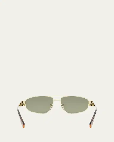 Celine Men's Triomphe Pilot Metal Sunglasses | Thumbnail 5 Celine Men's Triomphe Pilot Metal Sunglasses | Thumbnail 5