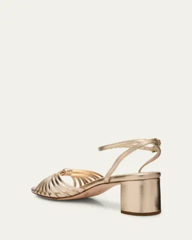 Loeffler Randall Olivia Leather Knot Block Heel Sandals | Thumbnail 8