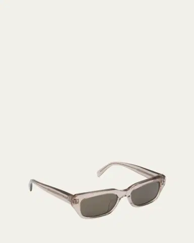 Celine Men's 3-Dot Acetate Rectangle Sunglasses | Thumbnail 3 Celine Men's 3-Dot Acetate Rectangle Sunglasses | Thumbnail 3