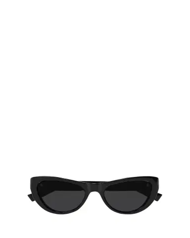 Saint Laurent Sleek Logo Plastic Cat-Eye Sunglasses | Thumbnail 1