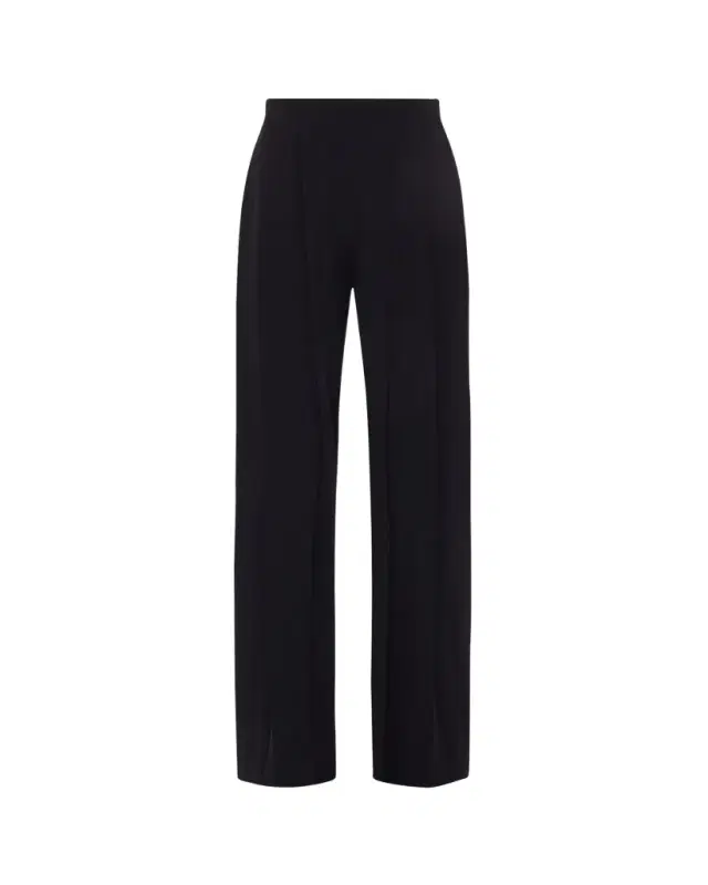 L'Agence Nova Mid-Rise Wide-Leg Pleated Pants