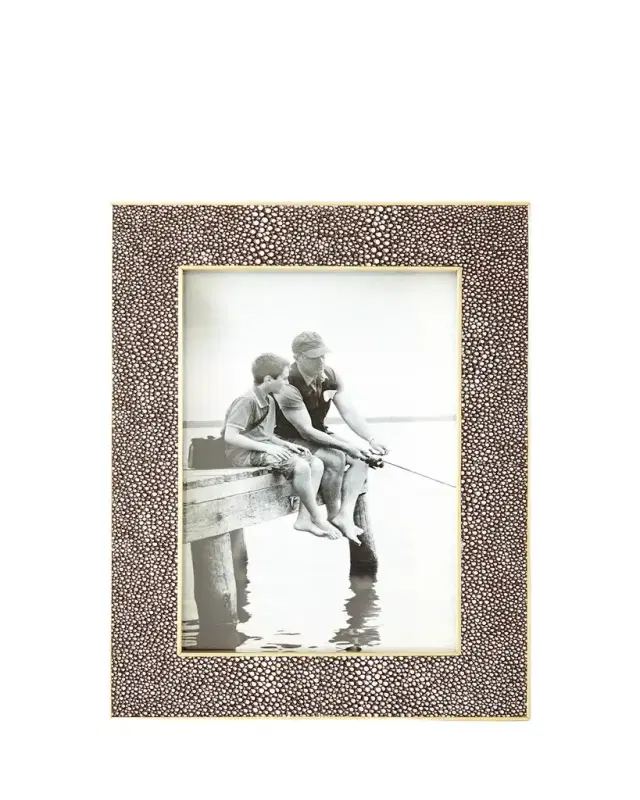 AERIN Classic Faux Shagreen 4" x 6" Picture Frame