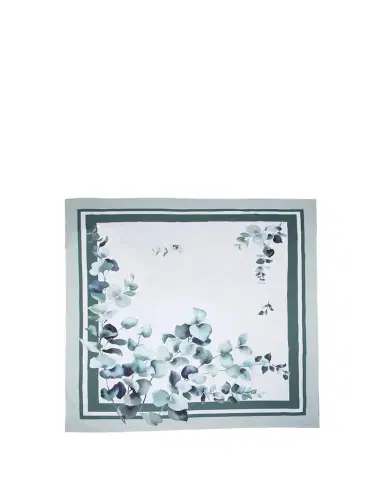 The Lino Eucalyptus Green Tablecloth, 71" Square | Thumbnail 1 The Lino Eucalyptus Green Tablecloth, 71" Square | Thumbnail 1