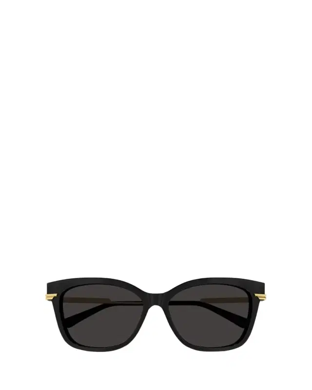Bottega Veneta Engraved Logo Acetate & Metal Cat-Eye Sunglasses