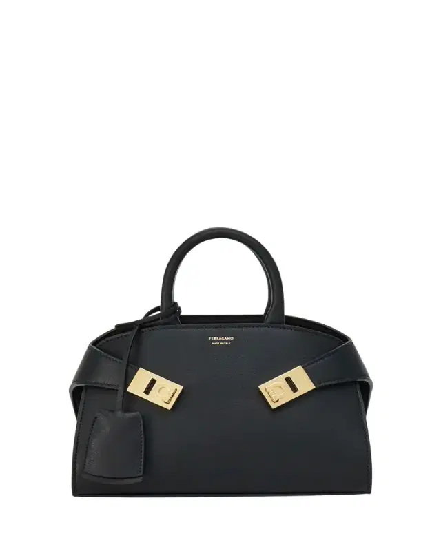 Mini Hug Leather Top-Handle Bag