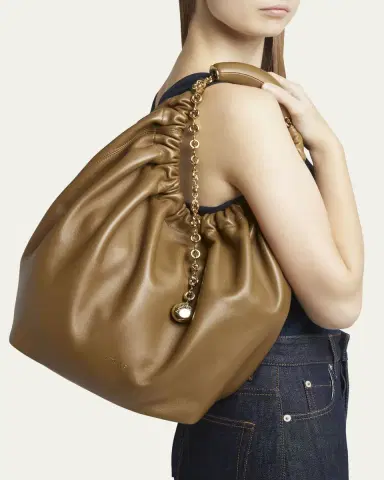 Loewe Squeeze Medium Shoulder Bag in Napa Leather | Thumbnail 2