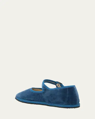 Vibi Venezia Velvet Mary Jane Ballerina Flats | Thumbnail 4