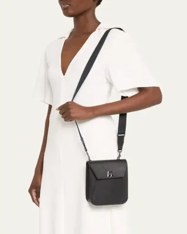 Akris Anouk Mini Flap Leather Messenger Bag | Thumbnail 3 Akris Anouk Mini Flap Leather Messenger Bag | Thumbnail 3