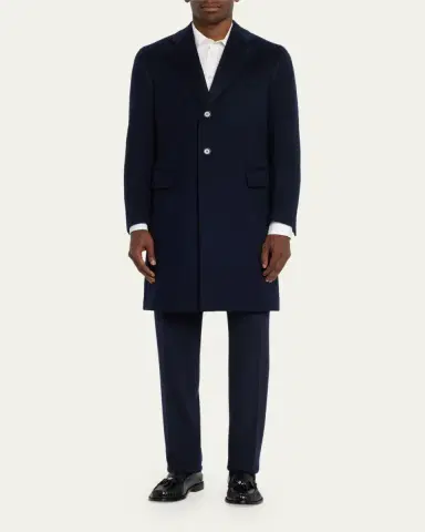 Cesare Attolini Men's Classic Topcoat | Thumbnail 2 Cesare Attolini Men's Classic Topcoat | Thumbnail 2