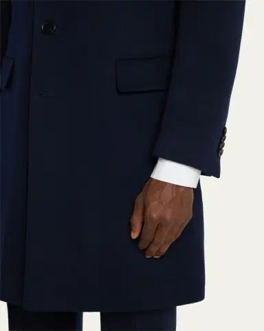 Cesare Attolini Men's Classic Topcoat | Thumbnail 5 Cesare Attolini Men's Classic Topcoat | Thumbnail 5