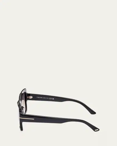 Tom Ford Kaya Beveled Acetate Square Sunglasses | Thumbnail 3 Tom Ford Kaya Beveled Acetate Square Sunglasses | Thumbnail 3