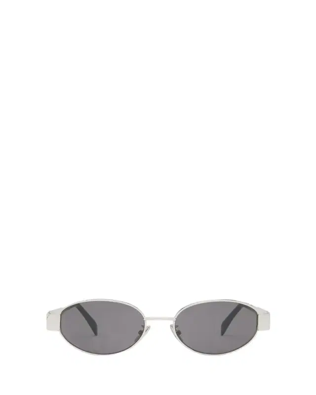CELINE Men's Triomphe Metal Oval Sunglasses
