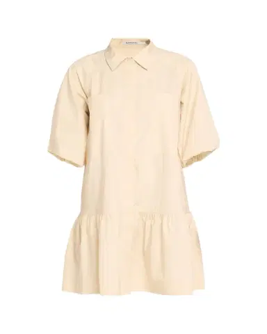 Simkhai Crissy Puff-Sleeve Cotton Poplin Mini Shirtdress | Thumbnail 1 Simkhai Crissy Puff-Sleeve Cotton Poplin Mini Shirtdress | Thumbnail 1