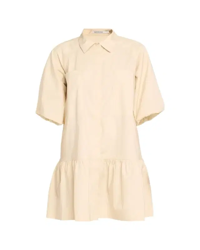 Crissy Puff-Sleeve Cotton Poplin Mini Shirtdress