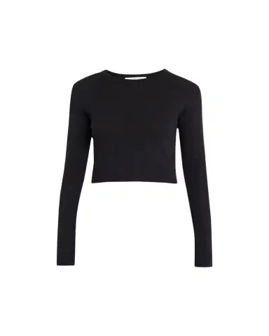 SLVRLAKE Long Sleeve Cropped Baby Tee | Thumbnail 1