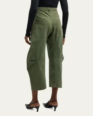 Nili Lotan Shon Mid-Rise Cropped Pants | Thumbnail 3