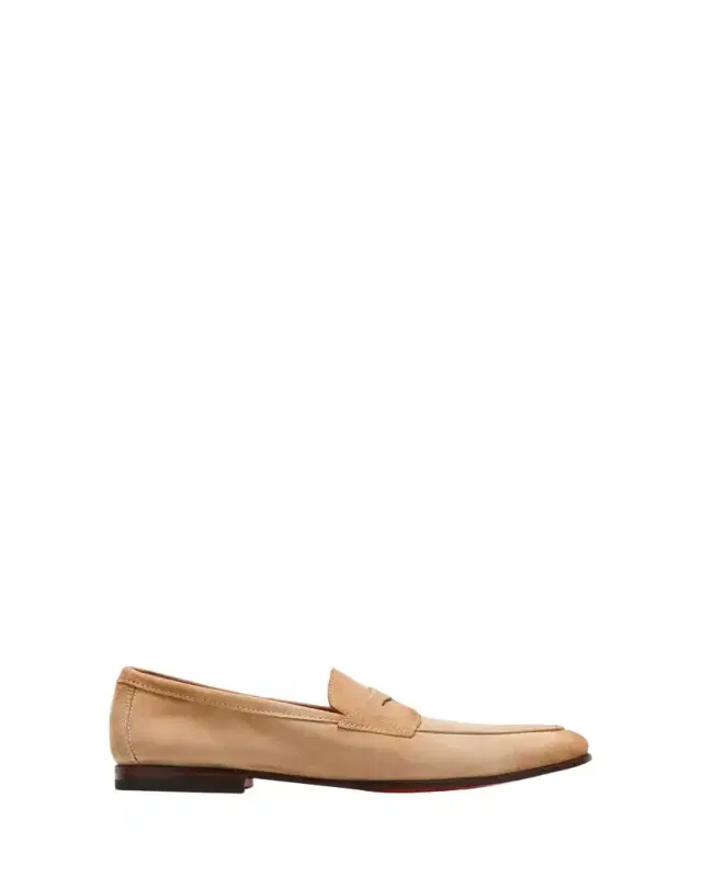 Santoni Men's Carlos Suede Penny Loafers