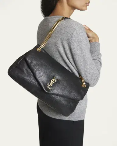 Saint Laurent Calypso Large YSL Shoulder Bag in Leather | Thumbnail 2 Saint Laurent Calypso Large YSL Shoulder Bag in Leather | Thumbnail 2