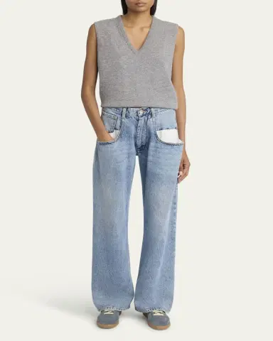Maison Margiela 5-Pocket Wide-Leg Denim Pants | Thumbnail 2