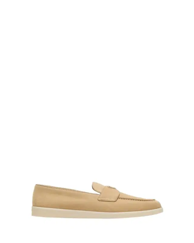 Men's Saint Tropez Triangle Logo Suede Loafers