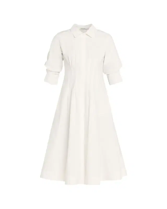 Jazz Poplin Pintuck Midi Shirtdress