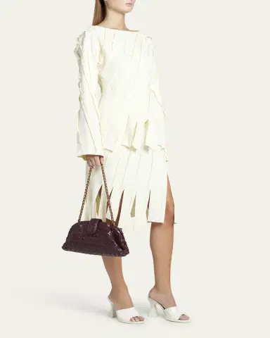 Bottega Veneta Teen Lauren 1980 Bag with Chain | Thumbnail 9 Bottega Veneta Teen Lauren 1980 Bag with Chain | Thumbnail 9