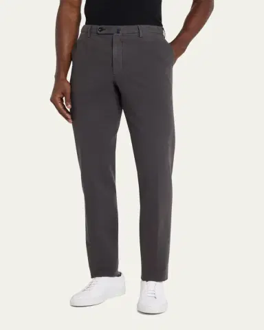 Incotex Men's High Cotton Doeskin Pants | Thumbnail 4